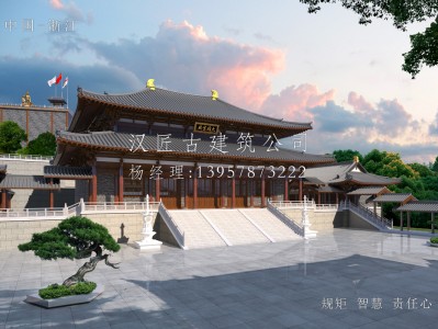 黟县寺庙建筑大殿施工方案设计图